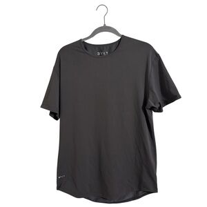 BYLT Basics‎ Dark Gray Drop Cut Short Sleeve Lux T-Shirt Large